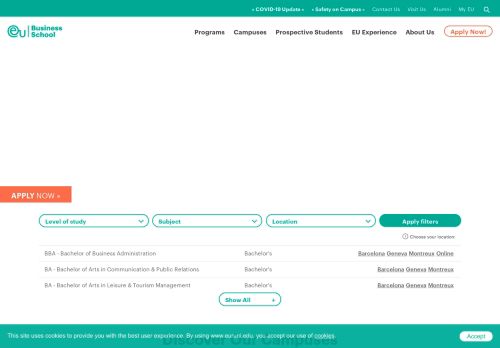 
                            6. EU Business School: Top European Business School