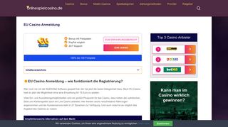 
                            10. EU Casino Anmeldung – wie funktioniert die Registrierung?