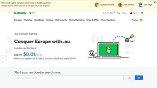 
                            10. .eu Domain | Register your .eu Name - GoDaddy