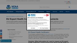 
                            6. EU Export Health Certificates and Catch Documents | NOAA Fisheries