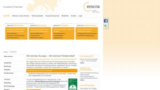 
                            3. EU Fördermittel, Weiterbildung, Beratung & Evaluation mit emcra ...