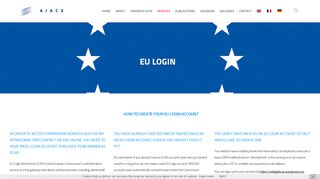 
                            11. EU Login | AIACE-EUROPA