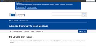 
                            10. EU LOGIN-tilin luonti - European Commission