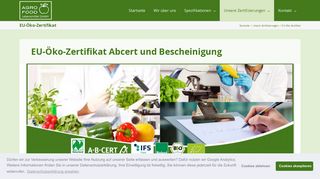 
                            5. EU-Öko-Zertifikat - Agro Food