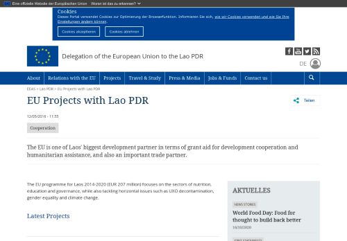 
                            13. EU Projects with Lao PDR - Europäischer Auswärtiger Dienst - EEAS