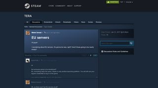 
                            8. EU servers :: TERA General Discussions - Steam Community