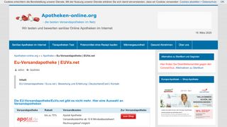 
                            4. Eu-Versandapotheke | EuvA.net | euapotheke