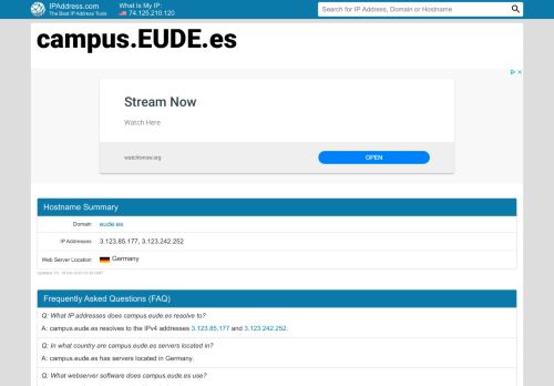 
                            13. EUDE Business School: Log in to the site - campus.eude.es