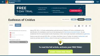 
                            6. Eudoxus of Cnidus - Students | Britannica Kids | Homework Help