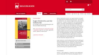 
                            9. Eugen Diederichs und die Volkskunde - Waxmann Verlag GmbH ...