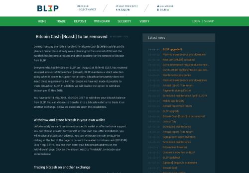 
                            5. € 3.484,07 · Bitcoin Cash (Bcash) to be removed · BL3P