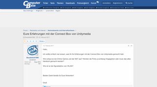 
                            9. Eure Erfahrungen mit der Connect Box von Unitymedia | ComputerBase ...
