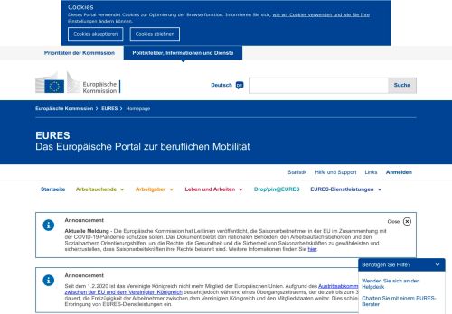 
                            7. EURES - das europäische Portal zur beruflichen Mobilität - europa.eu