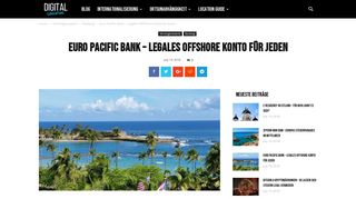 
                            8. Euro Pacific Bank – Legales Offshore Konto für Jeden | Digital Liberation