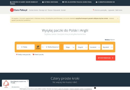 
                            6. Euro-Paka: Paczki do Polski i Anglii (Najtaniej)