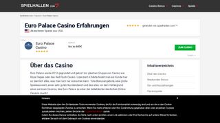 
                            10. Euro Palace Casino Erfahrungen - Spielhallen.com