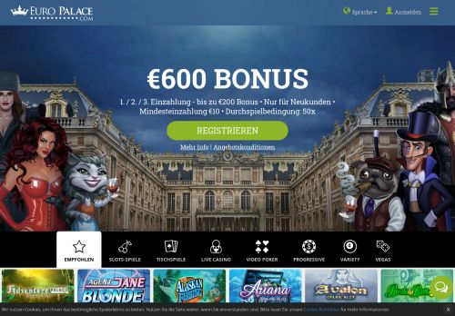 
                            4. Euro Palace Online Casino | 600 € GRATIS