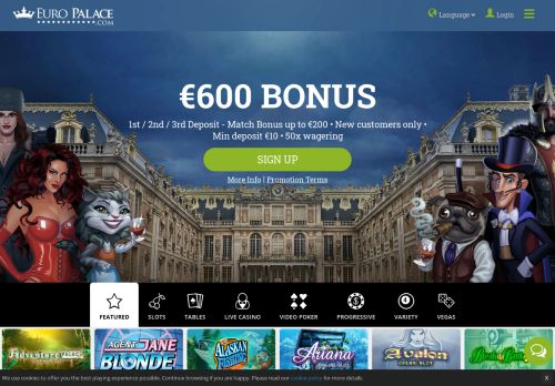 
                            13. Euro Palace Online Casino | $600 FREE