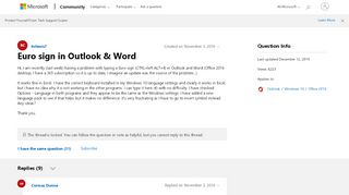 
                            7. Euro sign in Outlook & Word - Microsoft Community