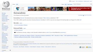 
                            10. Euroacademy - Wikipedia