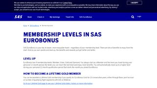
                            6. EuroBonus membership levels | SAS