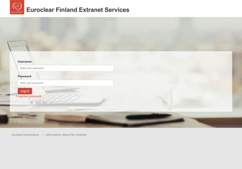 
                            11. Euroclear Sweden and Euroclear Finland Extranet Login