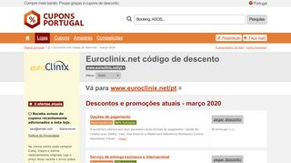 
                            9. Euroclinix.net código de descento - Cuponsportugal.net