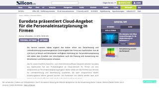 
                            12. Eurodata präsentiert Cloud-Angebot für die Personaleinsatzplanung ...