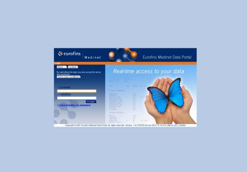 
                            11. Eurofins Medinet Data Portal - Login