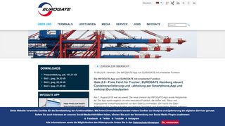 
                            10. Eurogate Die INFOGATE-App von EUROGATE mit erweiterter Funktion