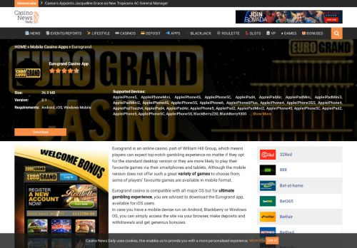 
                            2. Eurogrand Mobile Casino App - Casino News Daily