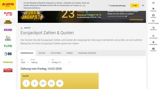 
                            10. Eurojackpot - Gewinnzahlen – LOTTO Hessen