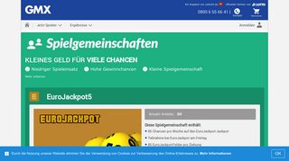 
                            7. EuroJackpot5 - WEB.DE Lotto - Gmx