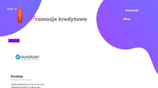 
                            12. Euroloan logowanie - Darmowa pożyczka, promocje kredytowe