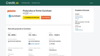 
                            6. Euroloan ® Logowanie ᐈ Zaloguj się do konta • Pożyczka • Opinie ...