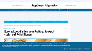 
                            13. Eurolotto, 12.10.2018: Eurojackpot-Zahlen vom Freitag: Jackpot steigt ...