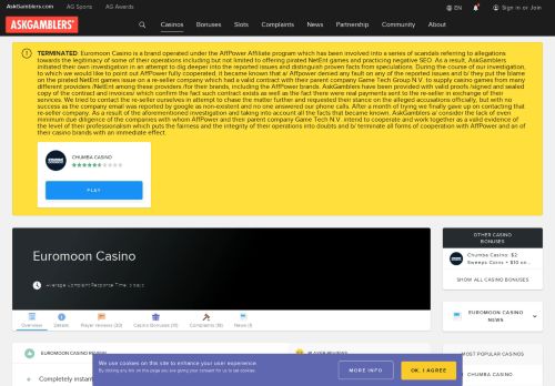 
                            6. Euromoon Casino Review & Ratings - AskGamblers