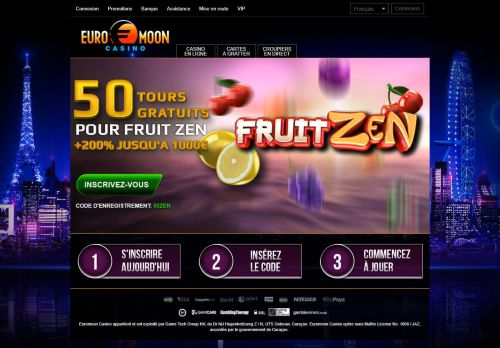 
                            3. Euromoon Casino