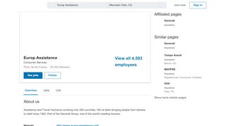 
                            8. Europ Assistance | LinkedIn