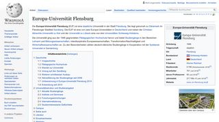 
                            9. Europa-Universität Flensburg – Wikipedia