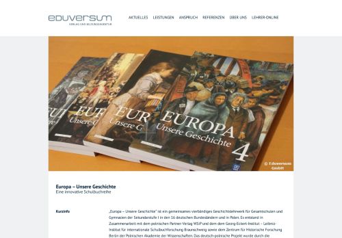 
                            10. Europa – Unsere Geschichte | Eduversum Verlag und ...