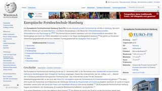 
                            5. Europäische Fernhochschule Hamburg – Wikipedia