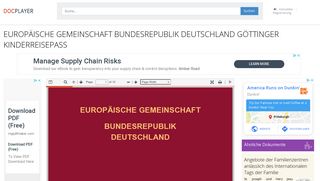 
                            6. EUROPÄISCHE GEMEINSCHAFT BUNDESREPUBLIK ...