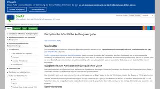 
                            3. Europäische öffentliche Auftragsvergabe - Simap