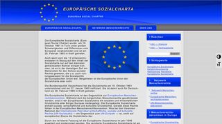 
                            4. Europäische Sozialcharta › Europäische Sozialcharta