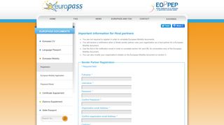 
                            10. Europass - User Registration