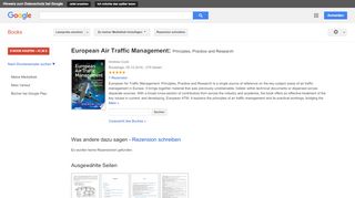 
                            12. European Air Traffic Management: Principles, Practice and Research