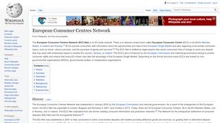 
                            7. European Consumer Centres Network - Wikipedia