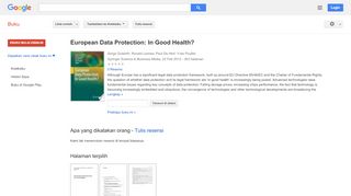 
                            11. European Data Protection: In Good Health? - Hasil Google Books
