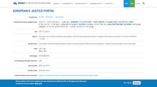 
                            12. European e-Justice Portal | EUSALP